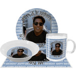 Photo Birthday Dinner Set - Single 4 Pc Setting