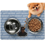 Photo Birthday Dog Food Mat - Small