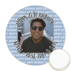 Photo Birthday Printed Cookie Topper - 2.5"