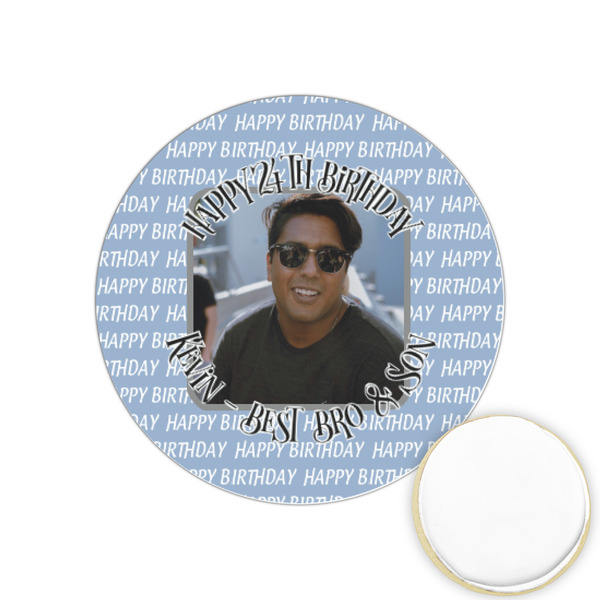 Custom Photo Birthday Printed Cookie Topper - 1.25"