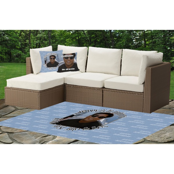 Custom Photo Birthday Indoor / Outdoor Rug - Custom Size