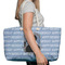 Photo Birthday Large Rope Tote Bag - In Context View