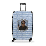 Photo Birthday Suitcase - 28" Large - Checked