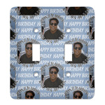 Photo Birthday Light Switch Cover (2 Toggle Plate) (Personalized)