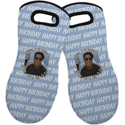 Photo Birthday Neoprene Oven Mitts - Set of 2