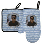 Photo Birthday Left Oven Mitt & Pot Holder Set