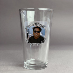 Photo Birthday Pint Glass - Full Color Logo