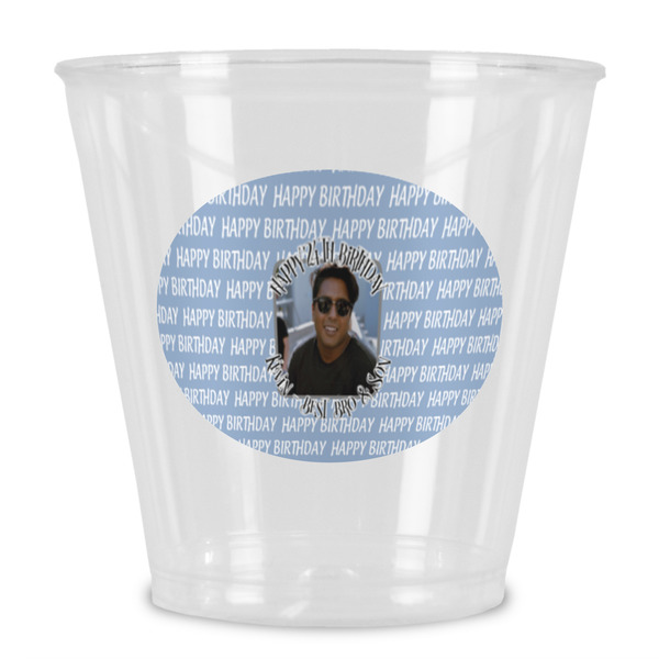 Custom Photo Birthday Plastic Shot Glass