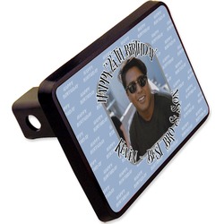 Photo Birthday Rectangular Trailer Hitch Cover - 2" (Personalized)