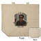 Photo Birthday Reusable Cotton Grocery Bag - Front & Back View