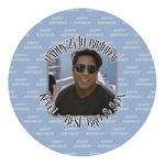 Photo Birthday Round Decal - Small (Personalized)