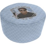 Photo Birthday Round Pouf Ottoman (Personalized)