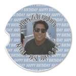 Photo Birthday Sandstone Car Coaster - Single (Personalized)