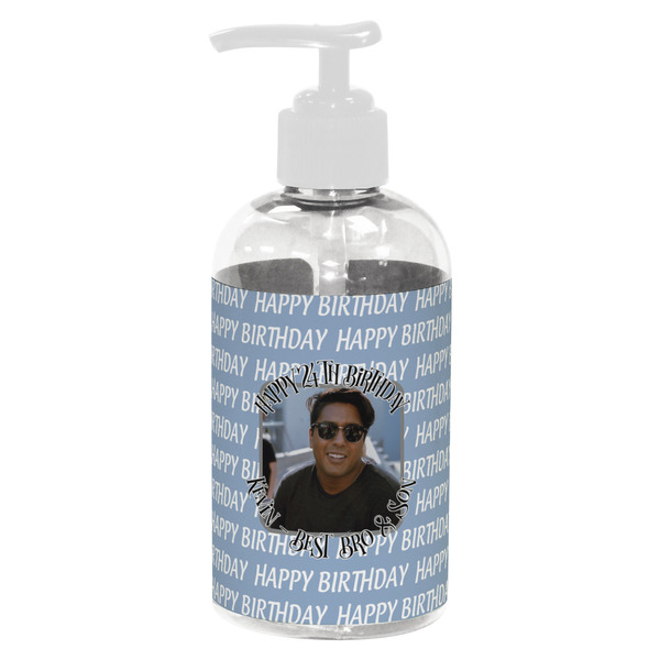 Custom Photo Birthday Plastic Soap / Lotion Dispenser (8 oz - Small - White)