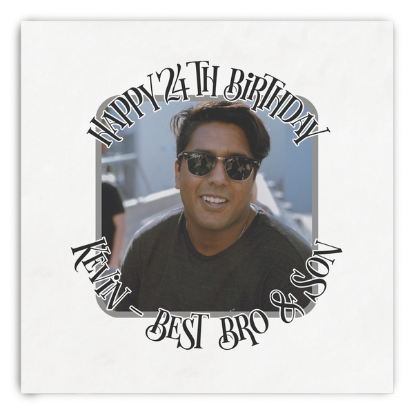 Custom Photo Birthday Paper Dinner Napkins