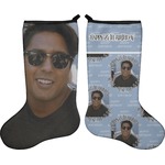 Photo Birthday Holiday Stocking - Double-Sided - Neoprene