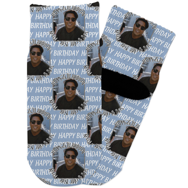 Custom Photo Birthday Toddler Ankle Socks (Personalized)