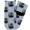 Photo Birthday Toddler Ankle Socks - Single Pair - Front and Back