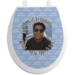 Photo Birthday Toilet Seat Decal (Personalized)