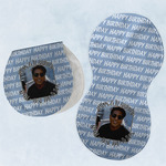 Photo Birthday Burp Pads - Velour - Set of 2