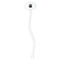 Photo Birthday White Plastic 7" Stir Stick - Oval - Single Stick