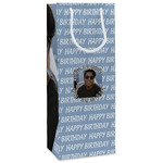 Photo Birthday Wine Gift Bags