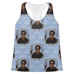 Photo Birthday Womens Racerback Tank Top - 2X Large (Personalized)