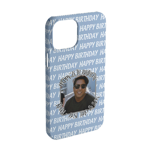 Custom Photo Birthday iPhone Case - Plastic - iPhone 15 Pro