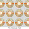 Swirls, Floral & Stripes 1" Multipurpose Round Labels - Sheet