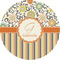 Swirls, Floral & Stripes 1" Multipurpose Round Labels - Single Sticker