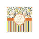 Swirls, Floral & Stripes Wood Print - 12x12 (Personalized)