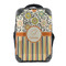 Swirls, Floral & Stripes 15" Backpack - FRONT