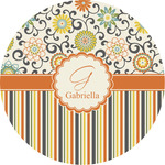 Swirls, Floral & Stripes Multipurpose Round Labels - 2" (Personalized)