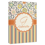 Swirls, Floral & Stripes Canvas Print - 20x30 (Personalized)