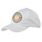 Swirls, Floral & Stripes Baseball Cap - White (Personalized)