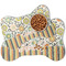 Swirls, Floral & Stripes Bone Shaped Dog Mats - MAIN