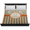 Swirls, Floral & Stripes Duvet Cover - King - On Bed - No Prop