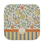 Swirls, Floral & Stripes Face Towel (Personalized)