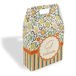 Swirls, Floral & Stripes Gable Favor Box (Personalized)