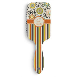 Swirls, Floral & Stripes Hair Brushes (Personalized)