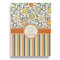 Swirls, Floral & Stripes House Flags - Double Sided - FRONT