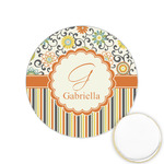 Swirls, Floral & Stripes Printed Cookie Topper - 1.25" (Personalized)