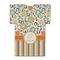 Swirls, Floral & Stripes Jersey Bottle Cooler - BACK (flat)