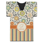 Swirls, Floral & Stripes Jersey Bottle Cooler (Personalized)