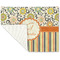 Swirls, Floral & Stripes Linen Placemat - Folded Corner (single side)