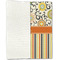 Swirls, Floral & Stripes Linen Placemat - Folded Half