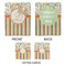 Swirls, Floral & Stripes Medium Gift Bag - Approval