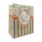 Swirls, Floral & Stripes Medium Gift Bag - Front/Main