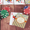 Swirls, Floral & Stripes On Table with Poker Chips