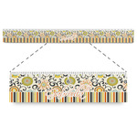 Swirls, Floral & Stripes Plastic Ruler - 12" (Personalized)